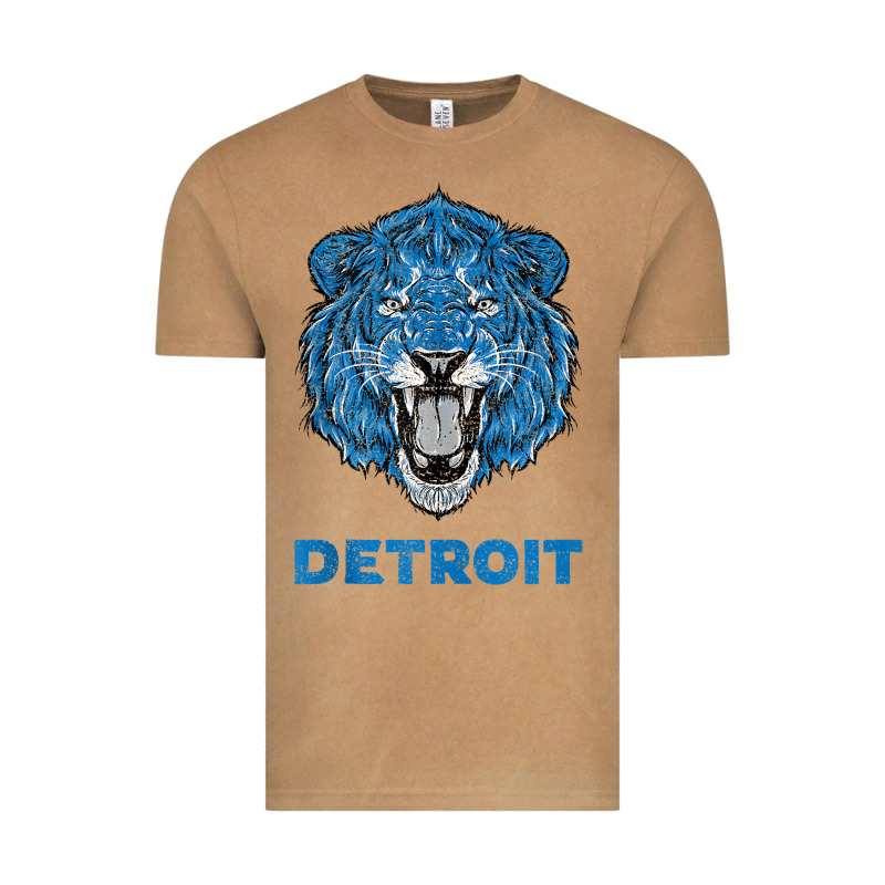 Funny Vintage Lion Face Head Detroit Gifts Tank Top Vintage Tee by linhVisuals | Teevron