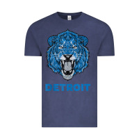 Vintage Denim funny vintage lion face head detroit gifts tank top Vintage Tee - linhVisuals