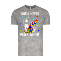 Cloud Rock autism dad you will never walk alone support autism son t shirt Vintage Tee - linhVisuals