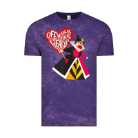 Cloud Purple alice in wonderland queen of hearts off with their heads tank top Vintage Tee - linhVisuals