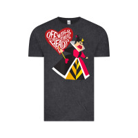 Vintage Black alice in wonderland queen of hearts off with their heads tank top Vintage Tee - linhVisuals