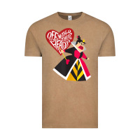 Vintage Coffee alice in wonderland queen of hearts off with their heads tank top Vintage Tee - linhVisuals