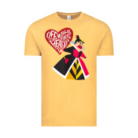 Vintage Mustard alice in wonderland queen of hearts off with their heads tank top Vintage Tee - linhVisuals