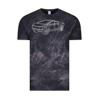 Cloud Black cybertrucks line art pocket futuristic ev truck cyber design t shirt Vintage Tee - linhVisuals