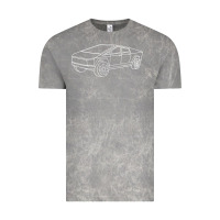 Cloud Rock cybertrucks line art pocket futuristic ev truck cyber design t shirt Vintage Tee - linhVisuals