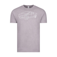Vintage Zinc cybertrucks line art pocket futuristic ev truck cyber design t shirt Vintage Tee - linhVisuals