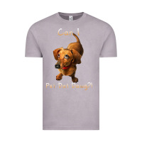 Vintage Zinc can i pet dat dawg funny dog dachshund lover doxie gift t shirt Vintage Tee - linhVisuals