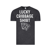 Vintage Black funny cribbage shirt lucky card game player lover gift t shirt Vintage Tee - linhVisuals
