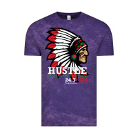 Cloud Purple hustle 247 gang clothing native american men gift t shirt t shirt Vintage Tee - linhVisuals