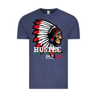 Vintage Denim hustle 247 gang clothing native american men gift t shirt t shirt Vintage Tee - linhVisuals