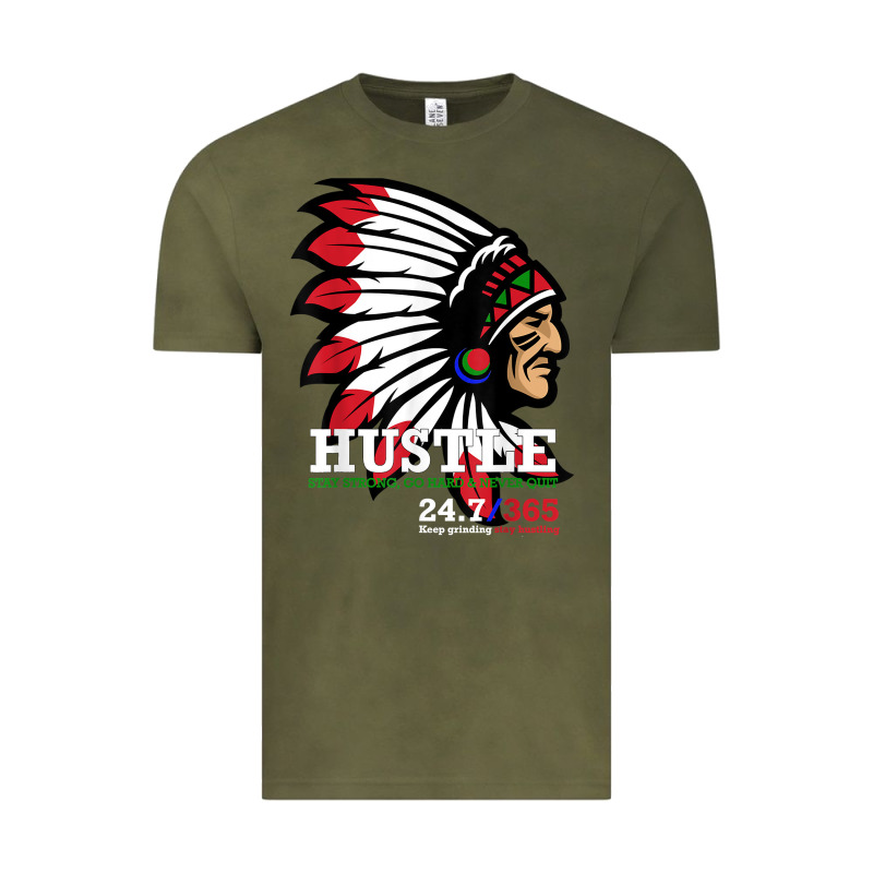 Hustle 247 Gang Clothing Native American Men Gift T Shirt T Shirt Vintage Tee by linhVisuals | Teevron