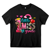 Black little miss first grade Heavy Core Tee - NancyCooperArtShop