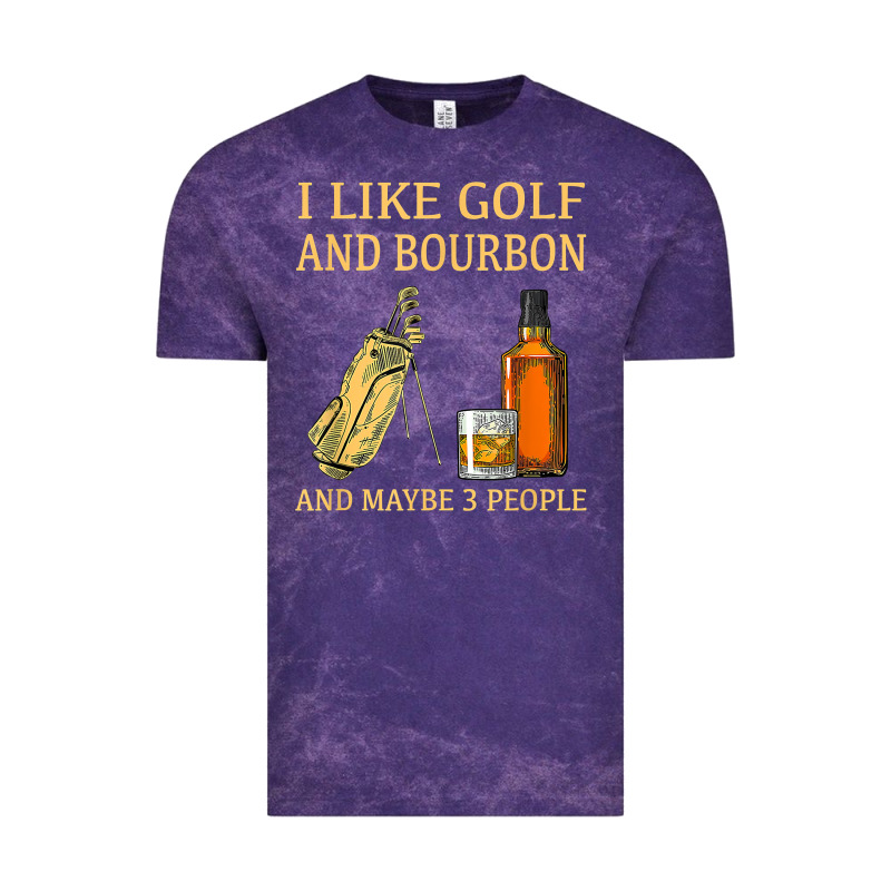 I Like Golf And Bourbon And Maybe 3 People T Shirt Vintage Tee by linhVisuals | Teevron