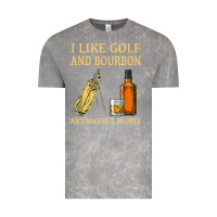 Cloud Rock i like golf and bourbon and maybe 3 people t shirt Vintage Tee - linhVisuals