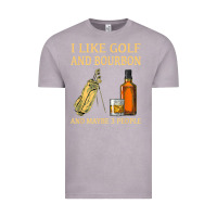 Vintage Zinc i like golf and bourbon and maybe 3 people t shirt Vintage Tee - linhVisuals