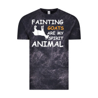 Cloud Black fainting goats are my spirit animal t shirt Vintage Tee - linhVisuals