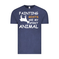Vintage Denim fainting goats are my spirit animal t shirt Vintage Tee - linhVisuals
