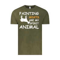 Fainting Goats Are My Spirit Animal T Shirt Vintage Tee | Teevron