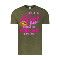 Vintage Olive just a girl boss building her mary kay empire gift for women t shirt Vintage Tee - linhVisuals