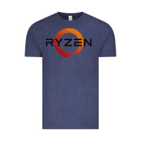 Vintage Denim ryzen free world Vintage Tee - linhVisuals