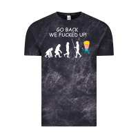 Cloud Black go back we fucked up funny anti trump 2020 election apparel t shirt Vintage Tee - linhVisuals