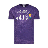 Cloud Purple go back we fucked up funny anti trump 2020 election apparel t shirt Vintage Tee - linhVisuals