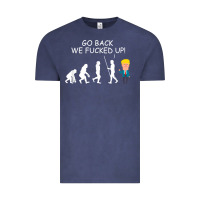 Vintage Denim go back we fucked up funny anti trump 2020 election apparel t shirt Vintage Tee - linhVisuals