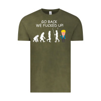 Vintage Olive go back we fucked up funny anti trump 2020 election apparel t shirt Vintage Tee - linhVisuals