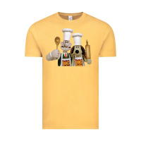 Vintage Mustard Wallace Gourmeat Vintage Tee - linhVisuals