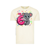 Vintage Arctic kids 6th birthday shirt for girls koala bear 6 years old t shirt Vintage Tee - linhVisuals
