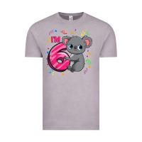 Vintage Zinc kids 6th birthday shirt for girls koala bear 6 years old t shirt Vintage Tee - linhVisuals