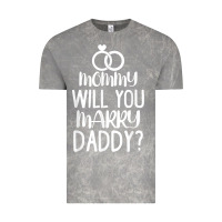 Cloud Rock kids mommy will you marry my daddy funny marriage proposal t shirt Vintage Tee - linhVisuals