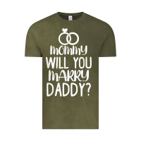 Kids Mommy Will You Marry My Daddy Funny Marriage Proposal T Shirt Vintage Tee | Teevron