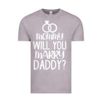Vintage Zinc kids mommy will you marry my daddy funny marriage proposal t shirt Vintage Tee - linhVisuals