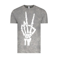 Cloud Rock skeleton peace Vintage Tee - linhVisuals