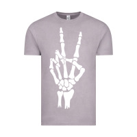 Vintage Zinc skeleton peace Vintage Tee - linhVisuals
