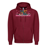 Burgundy best teacher ever libbey glass Zipper Hoodie - BundleAndBundleShop