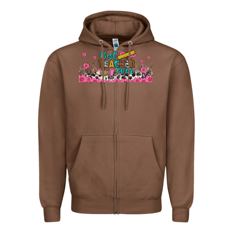 Best Teacher Ever Libbey Glass Zipper Hoodie by BundleAndBundleShop | Teevron