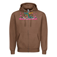 Chestnut best teacher ever libbey glass Zipper Hoodie - BundleAndBundleShop