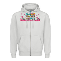 Dove Grey best teacher ever libbey glass Zipper Hoodie - BundleAndBundleShop