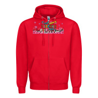 Red best teacher ever libbey glass Zipper Hoodie - BundleAndBundleShop