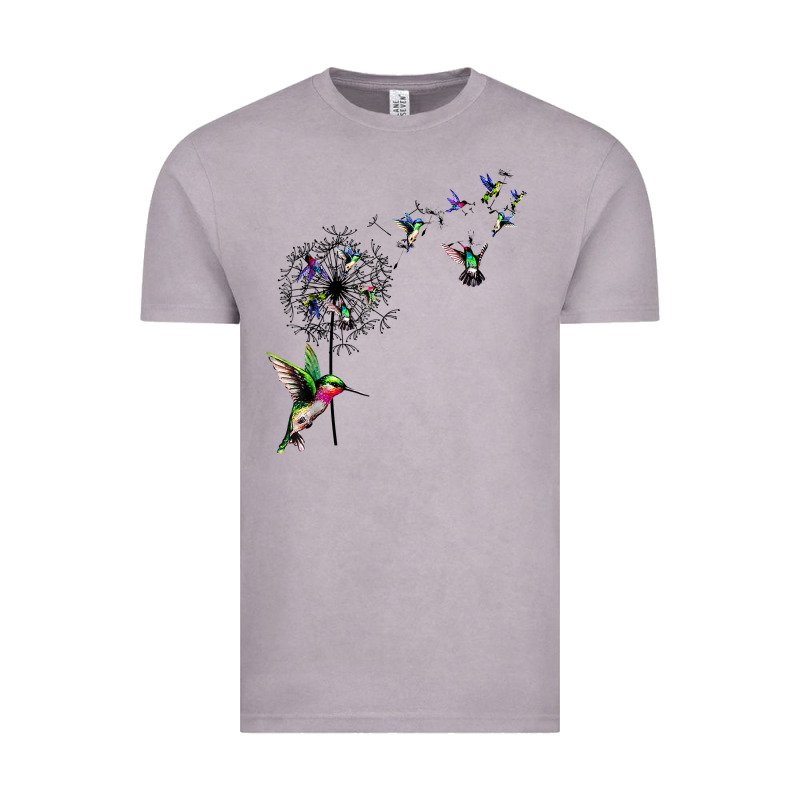 Bird Hummingbird Dandelion Flowers Shirt For Women Men T Shirt Vintage Tee by linhVisuals | Teevron