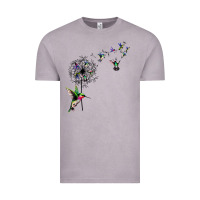Vintage Zinc bird hummingbird dandelion flowers shirt for women men t shirt Vintage Tee - linhVisuals