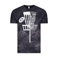 Cloud Black christian disc golf i can do all things philippians 4 13 t shirt Vintage Tee - linhVisuals