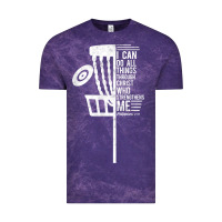 Cloud Purple christian disc golf i can do all things philippians 4 13 t shirt Vintage Tee - linhVisuals