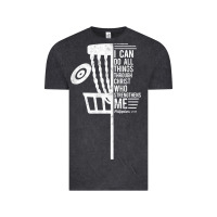Vintage Black christian disc golf i can do all things philippians 4 13 t shirt Vintage Tee - linhVisuals