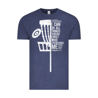 Vintage Denim christian disc golf i can do all things philippians 4 13 t shirt Vintage Tee - linhVisuals