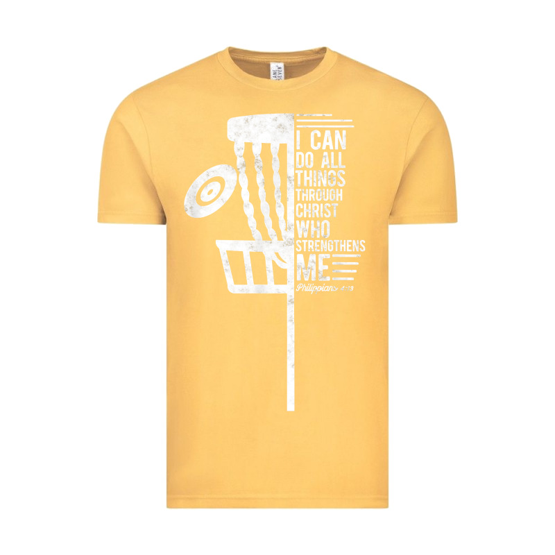 Christian Disc Golf I Can Do All Things Philippians 4 13 T Shirt Vintage Tee by linhVisuals | Teevron
