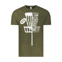 Vintage Olive christian disc golf i can do all things philippians 4 13 t shirt Vintage Tee - linhVisuals