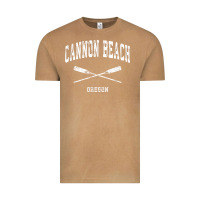 Vintage Camel cannon beach oregon vintage nautical crossed oars t shirt Vintage Tee - linhVisuals